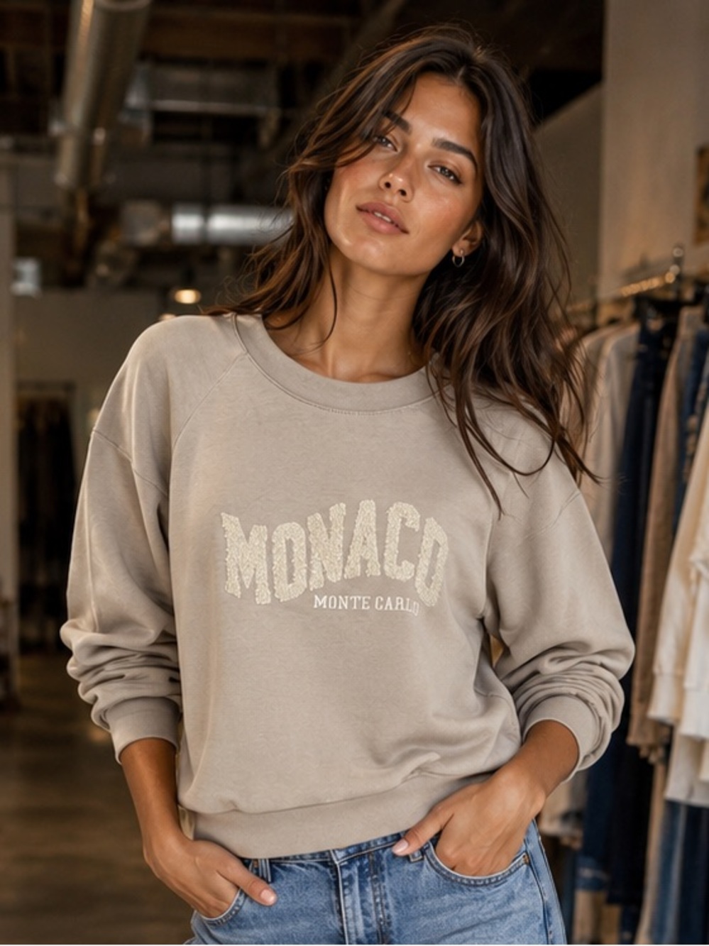K26. From Italy 🇮🇹 Monaco Monte Carlo Graphic Sweatshirt